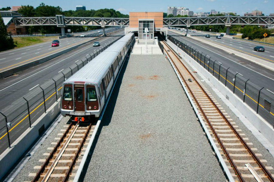 The train accident in Washington led to multiple wagons being derailed from the tracks. Image Credit: Reston Now