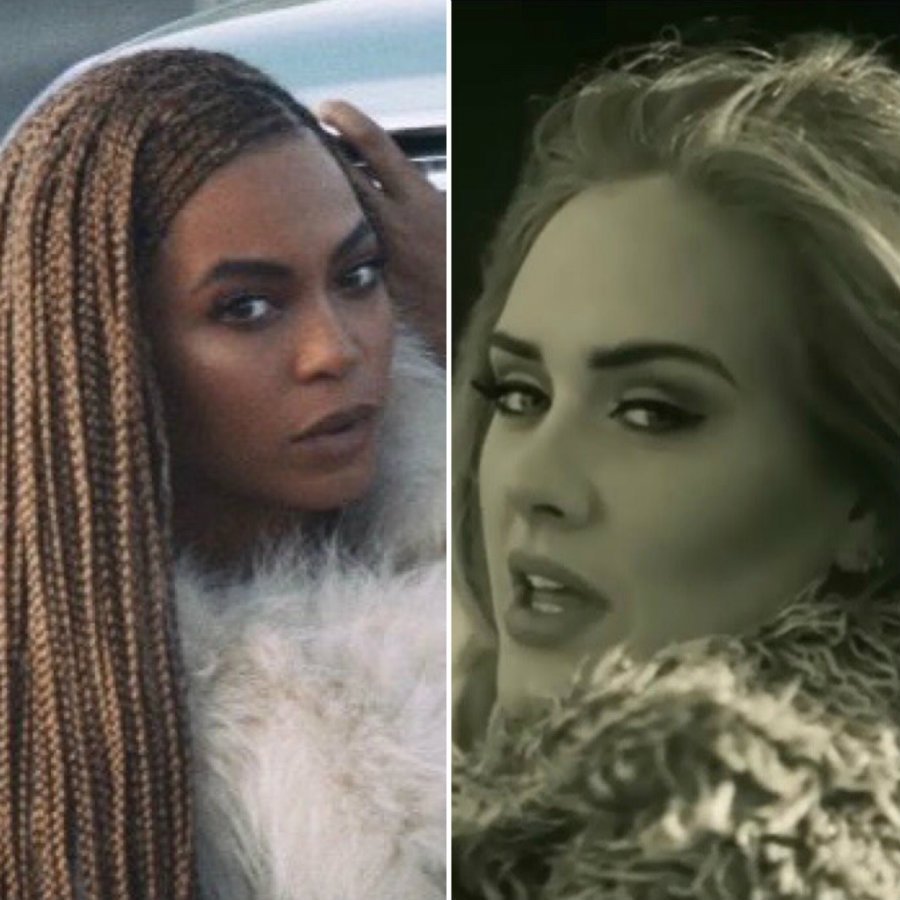 Beyoncé with 11 nominations for her visual album "Lemonade", and Adele with eight nominations, of which seven are for her “Hello” video, are the two top nominees of the 2016 MTV Video Music Awards. Photo credit: Eurweb