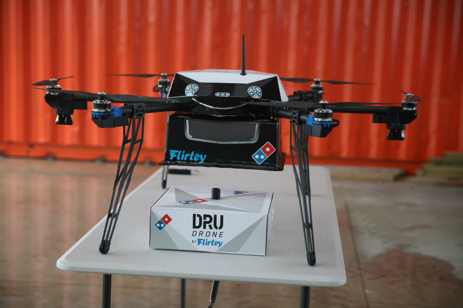 Drones to deliver Domino's pizza in New Zealand. Image Credit: Forbes