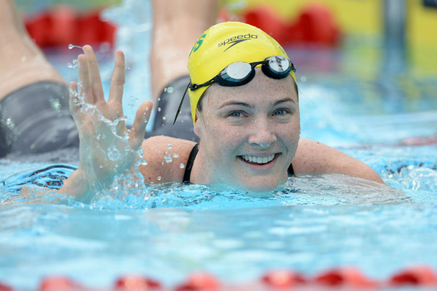 The Australian victory was possible thanks to the 4x100-meter freestyle relay team’s anchor, Cate Campbell, who won the second consecutive gold medal. Photo credit: Delly Carr / Swimming World