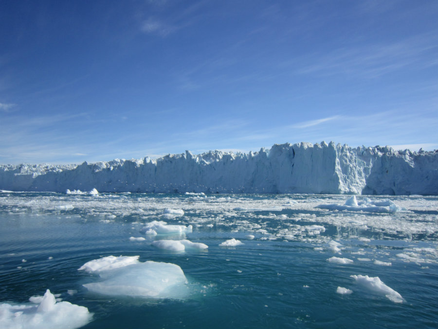 NASA just announced that the frozen ocean water by the polar caps, better known as the "sea ice" in the Arctic has declined dramatically over the years. Photo credit: Eric Rignot / JPL / American Geophysical Union 