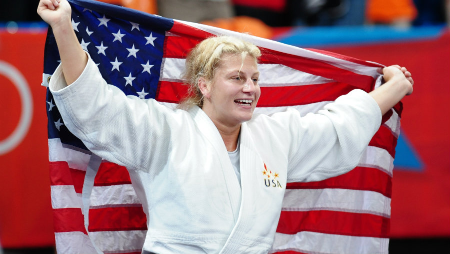 Kayla Harrison won her first gold medal in judo after she participated four years ago in the London Olympics, and now she has become a two-time Olympic champion after winning her second gold medal in the Rio 2016 Olympics. Photo credit: Fox Sports 