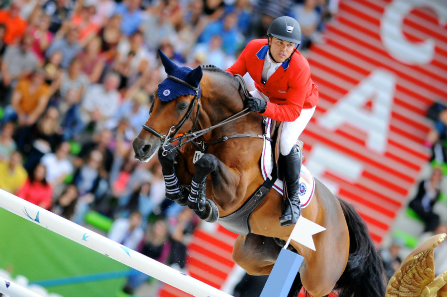 Kent Farrington finished in the fifth place during the individual jumping competition at Rio Olympics Games. Photo credit: Noelle Floyd