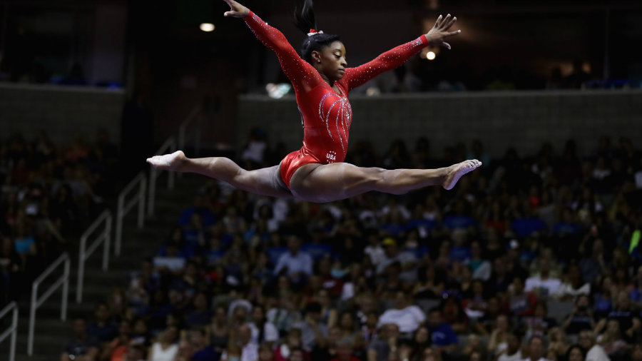 Simone Biles is the brightest star of the team. She reached the highest scores on floor, vault, and beam, 3 of the four apparatus in the competition. Photo credit: Getty Images / Fusion