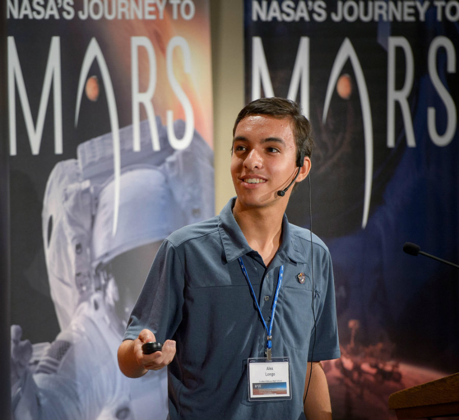 One of the leading ideas on the matter, the 2020 mission landing site on Mars,  is Alex Longo proposal to land the rover at Gusev Crater. Photo credit: NPR Illinois