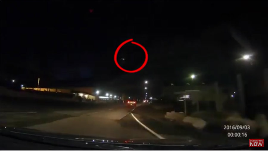 People described it as a blue colored fireball, which was moving slowly from left to right leaving a long tail behind. Photo credit: News INN