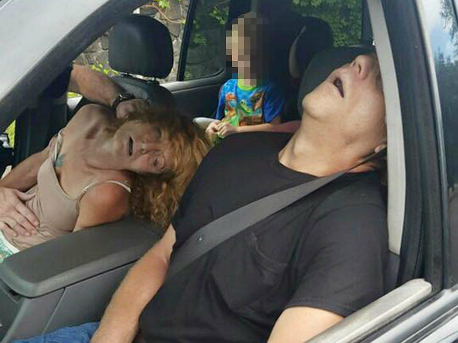 The driver, who was later identified as James Acord, told the police official he was taking the front seat passenger, identified as Rhonda Pasek, to the hospital. Photo credit: City of East Liverpool / New York Daily News