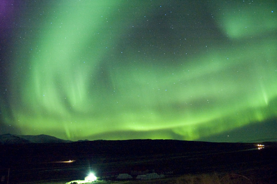 Authorities of the city of Reykjavik shut down street lights and asked locals to turn theirs off to optimize the sighting of the northern lights. Photo credit: Taber Holidays