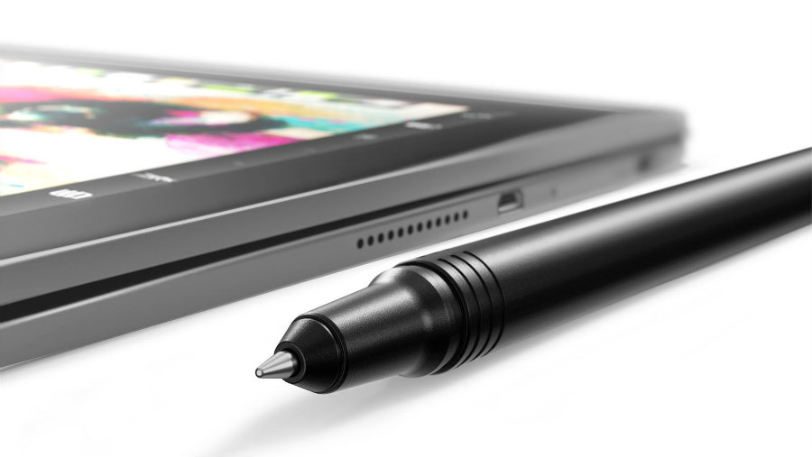 The Wacom surface requires buyers to use Lenovo’s “Real Pen” stylus. Photo credit: Pcadvisor.co.uk