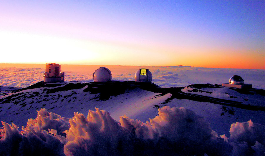 Mauna Kea already hosts 13 telescopes. Photo credit: Wikiwand