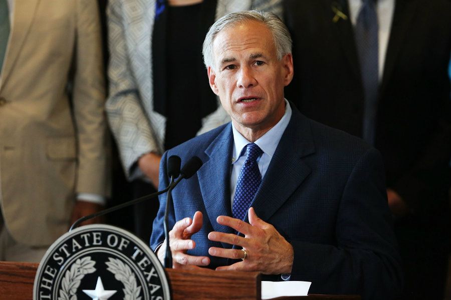 The new rules were presented by Governor Greg Abbott. Photo credit: Spencer Platt / Getty Images / The Washington Post